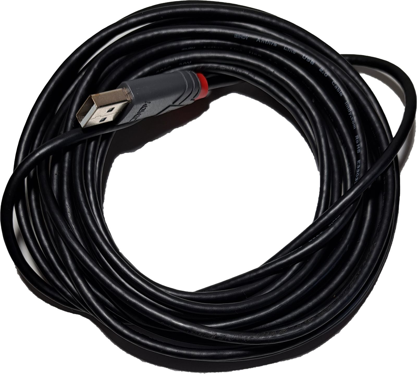 Lindy USB 2.0 Kabel A/B schwarz, 5m 31846