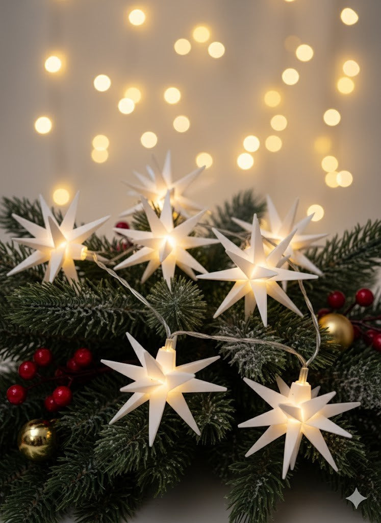 LUMIDA Xmas LED-Sternlichterkette Warmweiß & Farbwechsel | Weihnachtsdeko ✅