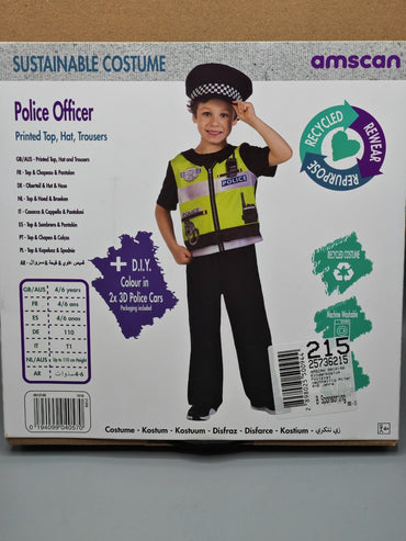 Amscan Police Officer Kinderkostüm, 110 cm