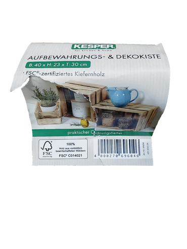 Kesper Aufbewahrungs- & Dekokiste | FSC Kiefernholz Box