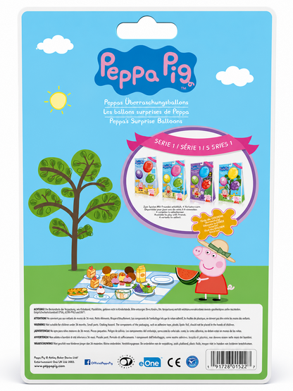 Peppa Pig Überraschungsballons Serie 1 Picknick 1 Figur 3 Ballons