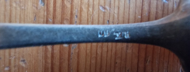 RK 90 Silberlöffel, 5 Stück, Antiquität