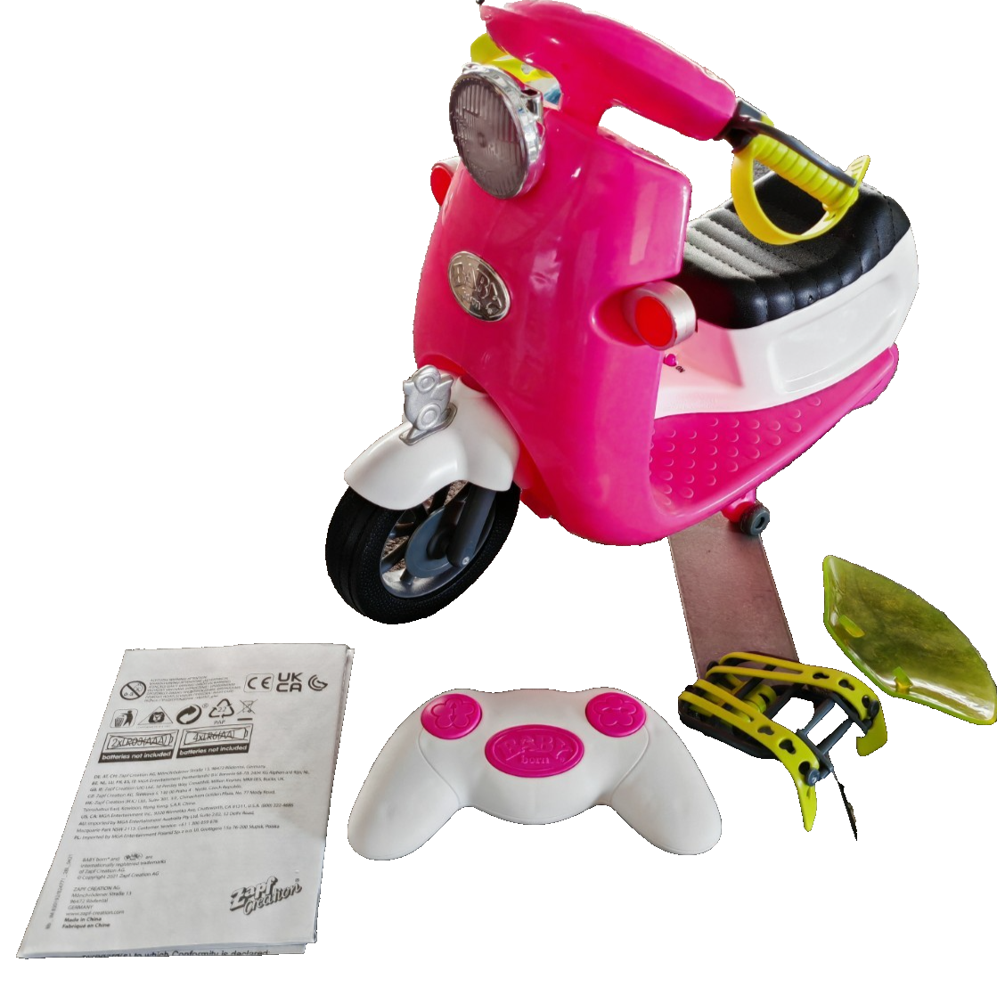BABY born City RC Glam Scooter Roller Ferngesteuert Lichtfunktion Rosa D8