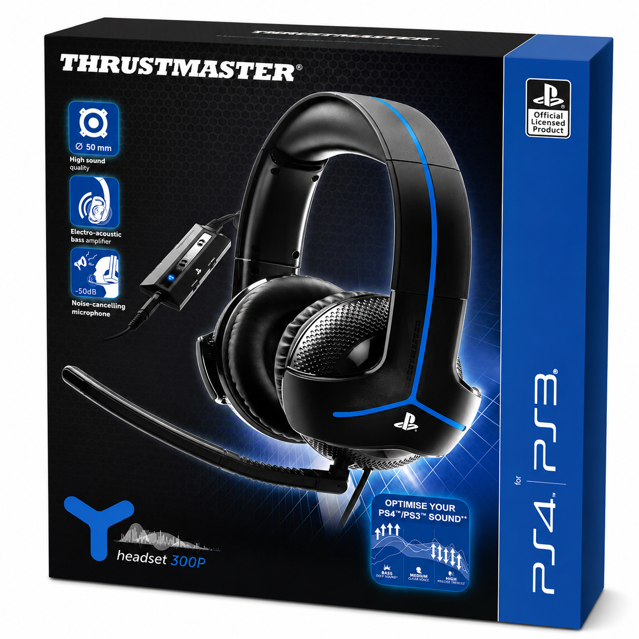 Thrustmaster Y-300P Gaming Headset PS4 PS3 PC Stereo Mikrofon A-09