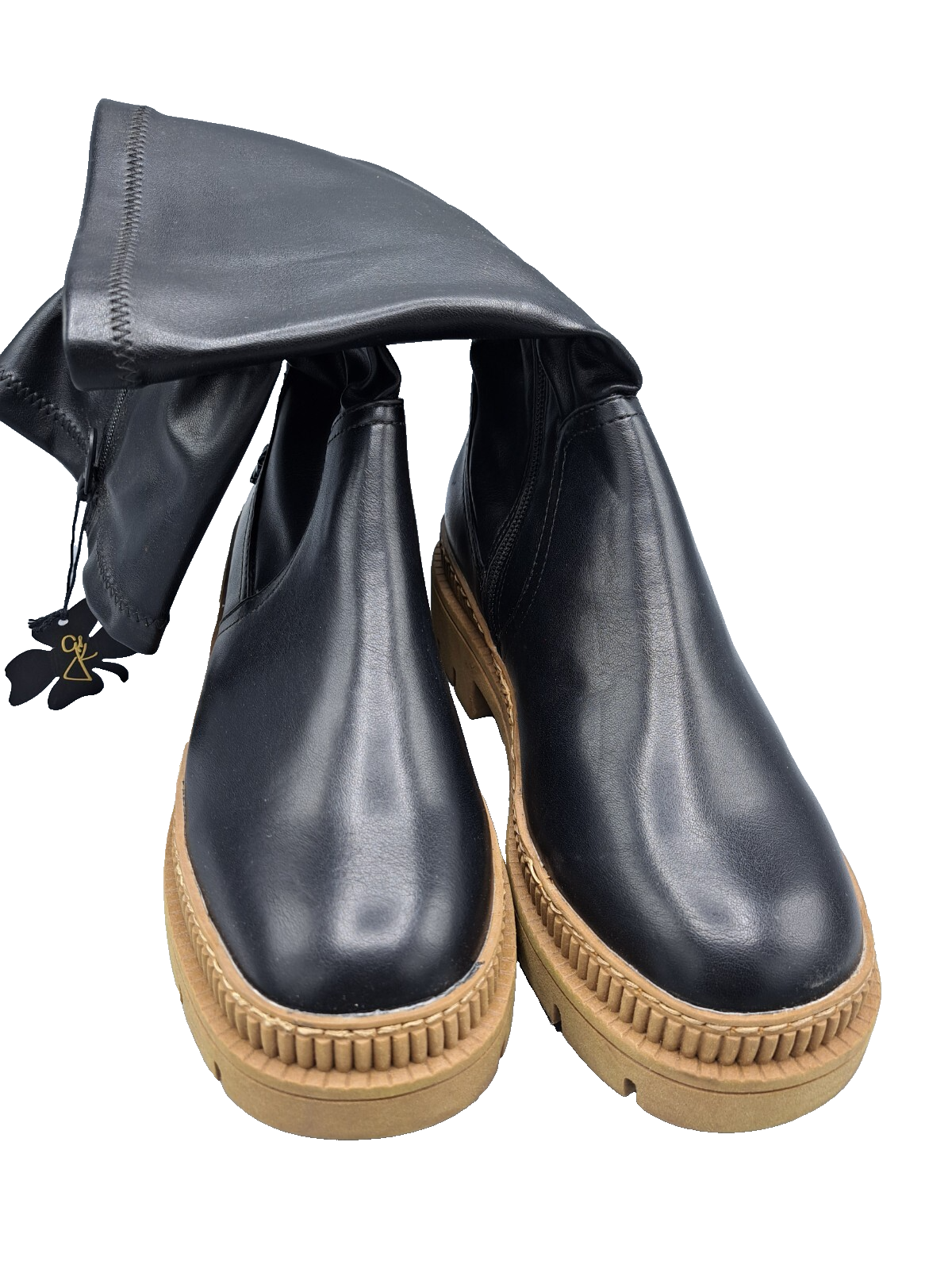 Marco Tozzi by Guido Maria Kretschmer Damen Stiefel Schwarz Gr. 38 Plateau