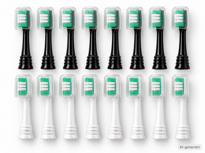 16x Ersatzbürsten Aufsteckbürsten für Oral-B Braun Zahnbürste Schwarz Weiß C1
