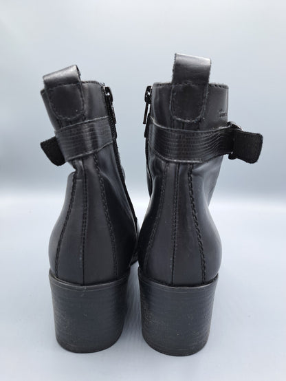 Tamaris Damenschuhe Stiefel Schwarz Größe 39 Leder Komfort Schuh Herbst/Winter