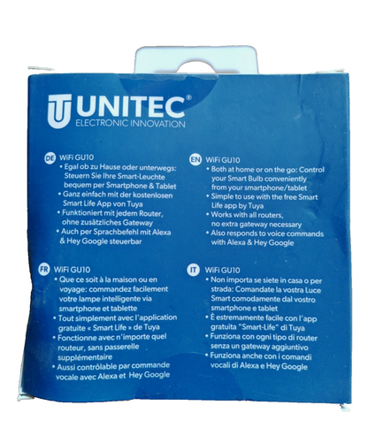 UNITEC WiFi LED Spot GU10 dimmbar Alexa Google Farbwechsel