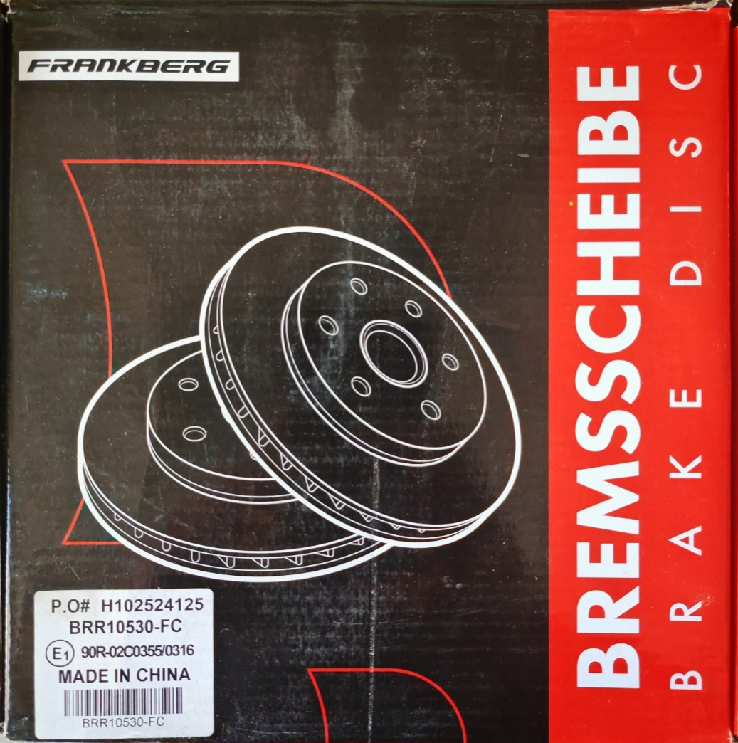 FRANKBERG Bremsscheiben hinten 234mm Hyundai i10 Kia Picanto BRR10530-FC B2