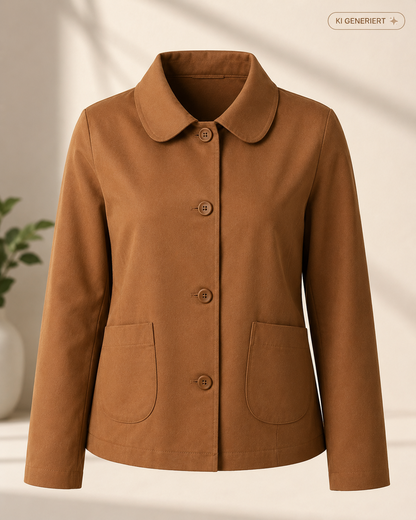DINE 'N' DANCE Damen Jacke Gr. 36 Taschen Raffung hinten Freizeitjacke D3