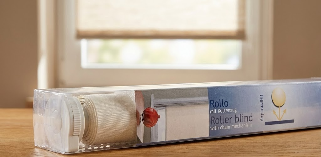 Thermostop Rollo Kettenzug 120x175 cm Fensterrollo Verdunkelungsrollo