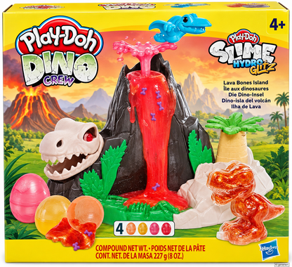 Hasbro Play-Doh Dino Crew Lava Bones Island Vulkan Slime Dino Insel F1500 D5