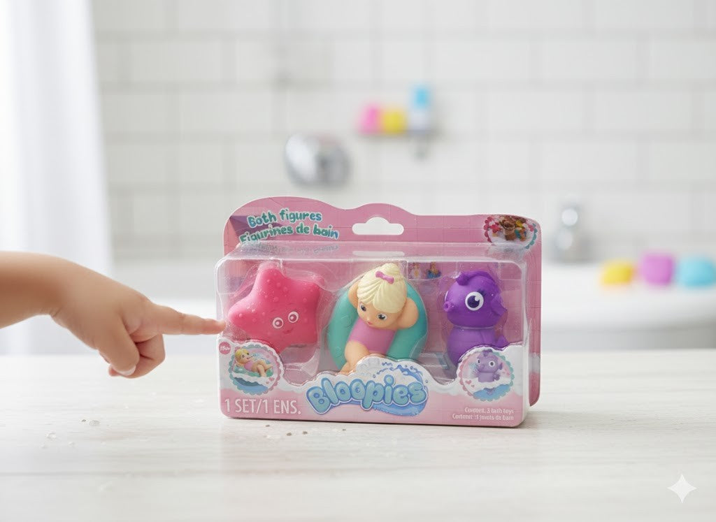 Bloopies Badspielzeug Set 3-teilig Kinder Badespaß Spielzeug