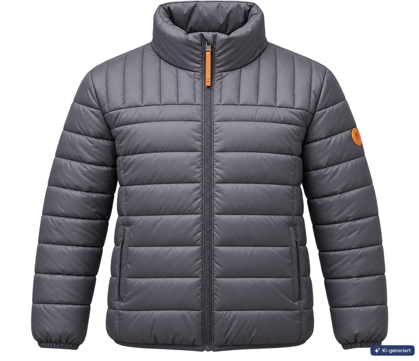 Strandfein Menswear Herren Steppjacke Gr. 56 Grau Kapuze abnehmbar Jacke