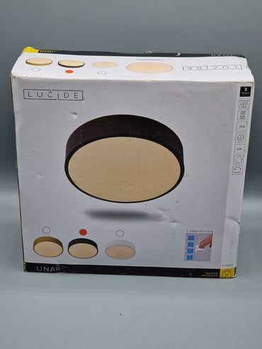 Lucide Deckenlampe, Schwarz, 20 cm Durchmesser