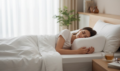 Orbisana Kissen ergonomisch Nackenstützkissen Rückenschläfer Komfort Schlaf