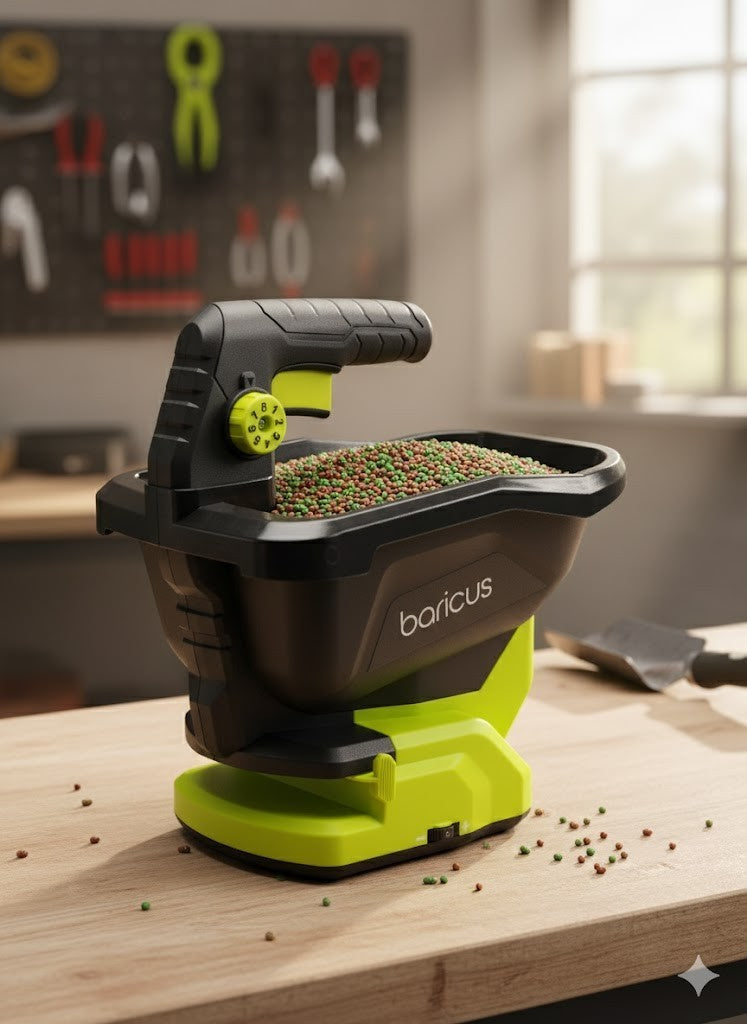 Baricus 18V Universal Streugerät 3,3L | Handstreuer Salz Dünger Saat | Solo