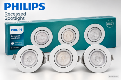 Philips Enneper 3x Einbaustrahler GU10 Weiß schwenkbar Spot 50183/31/PN HA35
