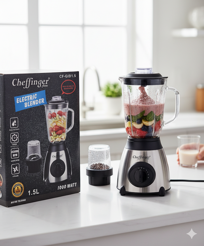 Cheffinger CF-GIB1.5 2-in-1 Mixer Edelstahl 1,5 L Küchenmixer