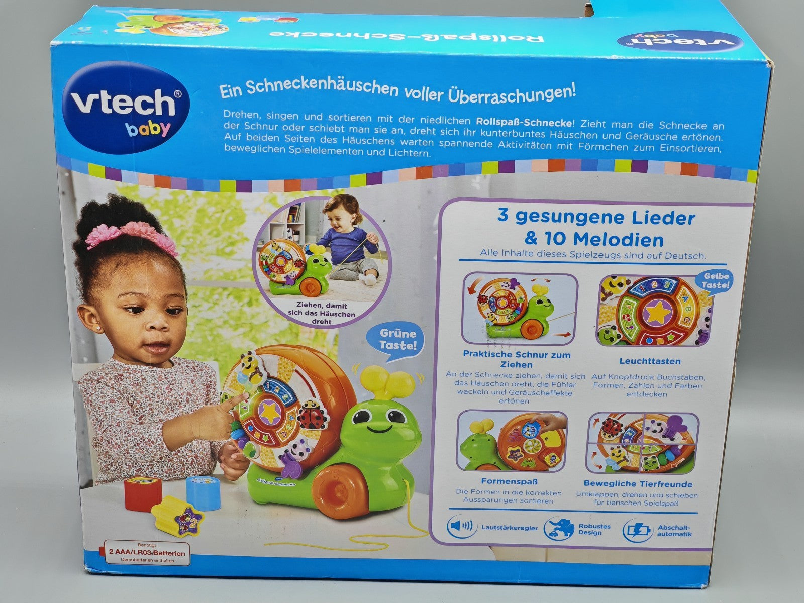 VTech Baby Rollspaß-Schnecke – Spielzeug für Motorik & Spaß