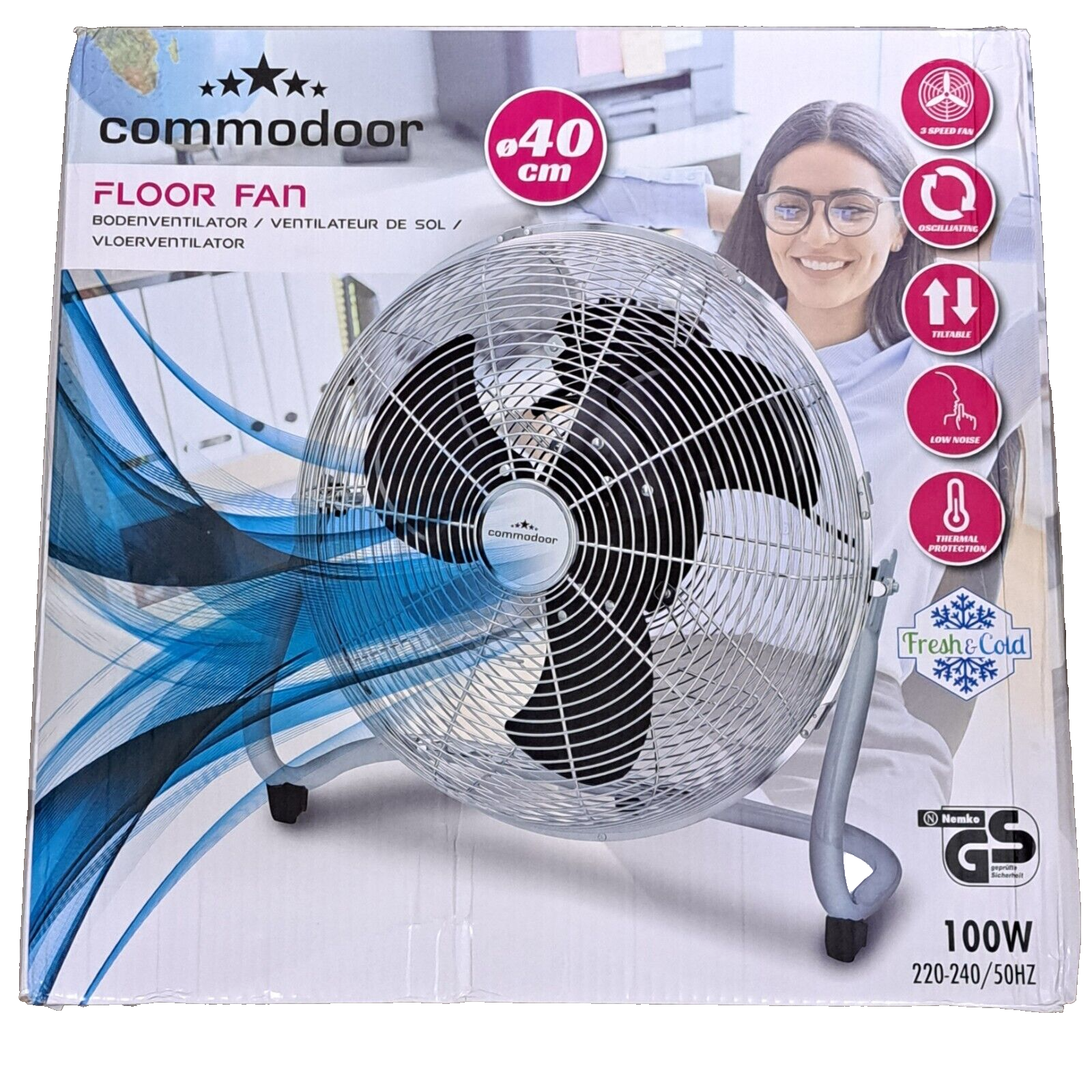 Commodoor Floor Fan 40 cm Bodenventilator