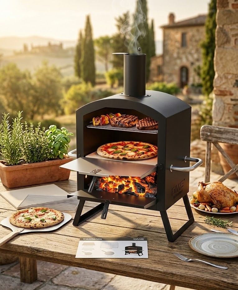 DMS Outdoor Pizzaofen PM-3000 Pizza Maker Grill Ofen