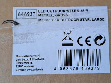 Tchibo LED-Outdoor-Stern, Metall, Gross