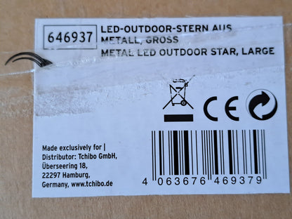 Tchibo LED-Outdoor-Stern, Metall, Gross