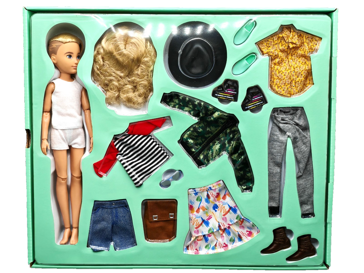 Mattel Creatable World GGT67 Deluxe Puppe DC-414 Kleidung Zubehör Blond D5