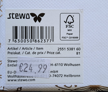 Stewo Geschenkbox, Hochwertig, 48x33 cm, Weihnachten