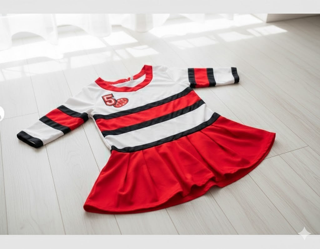 Funny Fashion Cheerleader Kostüm Größe 116