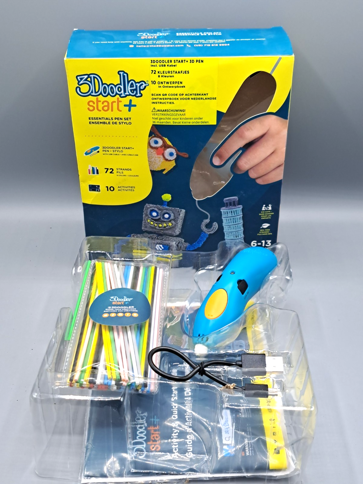 3Doodler Start+ Essentials: 3D Zeichenstift für Kinder, STEM-Lernspielzeug, ab 6