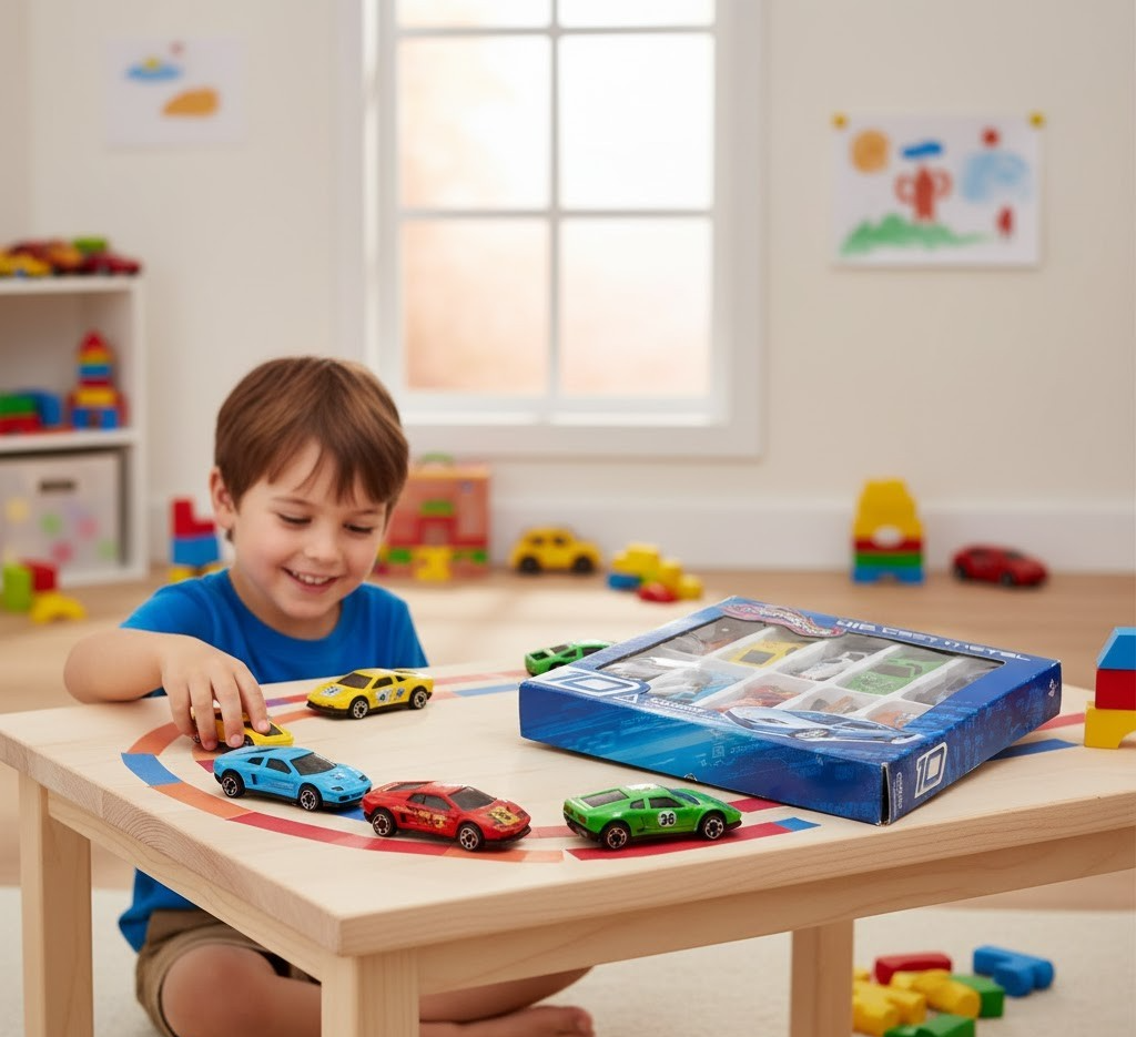 Speed Shop Series Motorforce 10 Spielzeugautos Rennwagen Auto Set Kinder