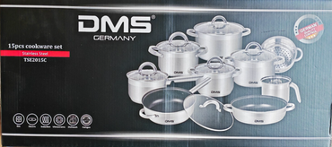 DMS TSE2015C 15-Teilig Topfset mit Glasdeckel