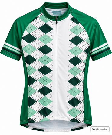 SUGOI Damen Radtrikot Grün Weiß Rauten Kurzarm Fahrrad Trikot Neu Etikett Z
