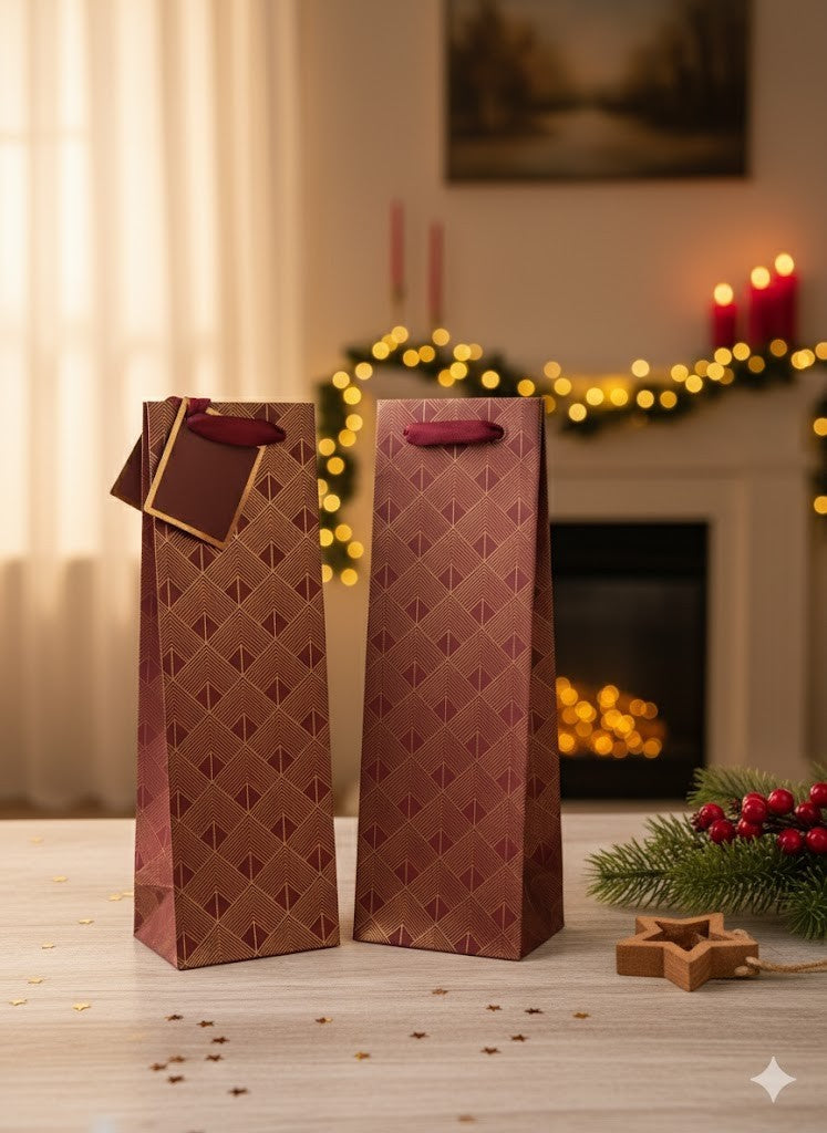 2x Stewo Geschenkverpackung, Tüten, Design 35,5x11 cm