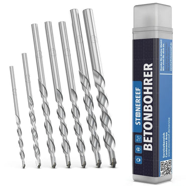 STONEREEF Betonbohrer Set 7-tlg 4-10mm Steinbohrer Hartmetall SR-1272 A6