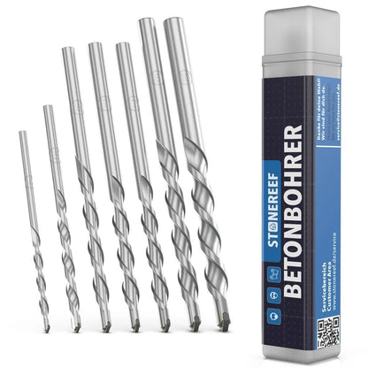STONEREEF Betonbohrer Set 7-tlg 4-10mm Steinbohrer Hartmetall SR-1272 A6