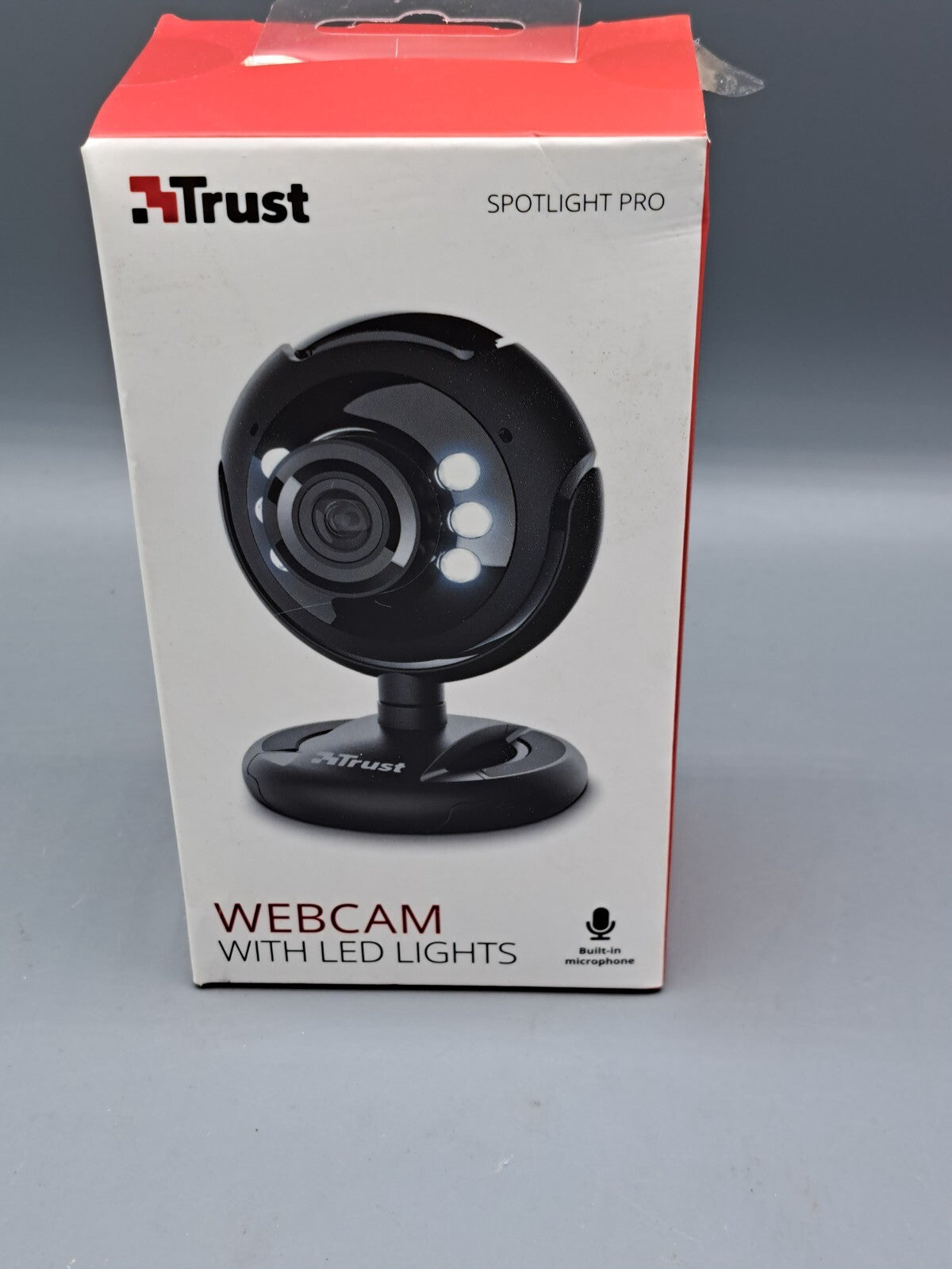 Trust Spotlight Pro Webcam 1,3 MP mit Mikrofon, LED Lichtern und Klemme