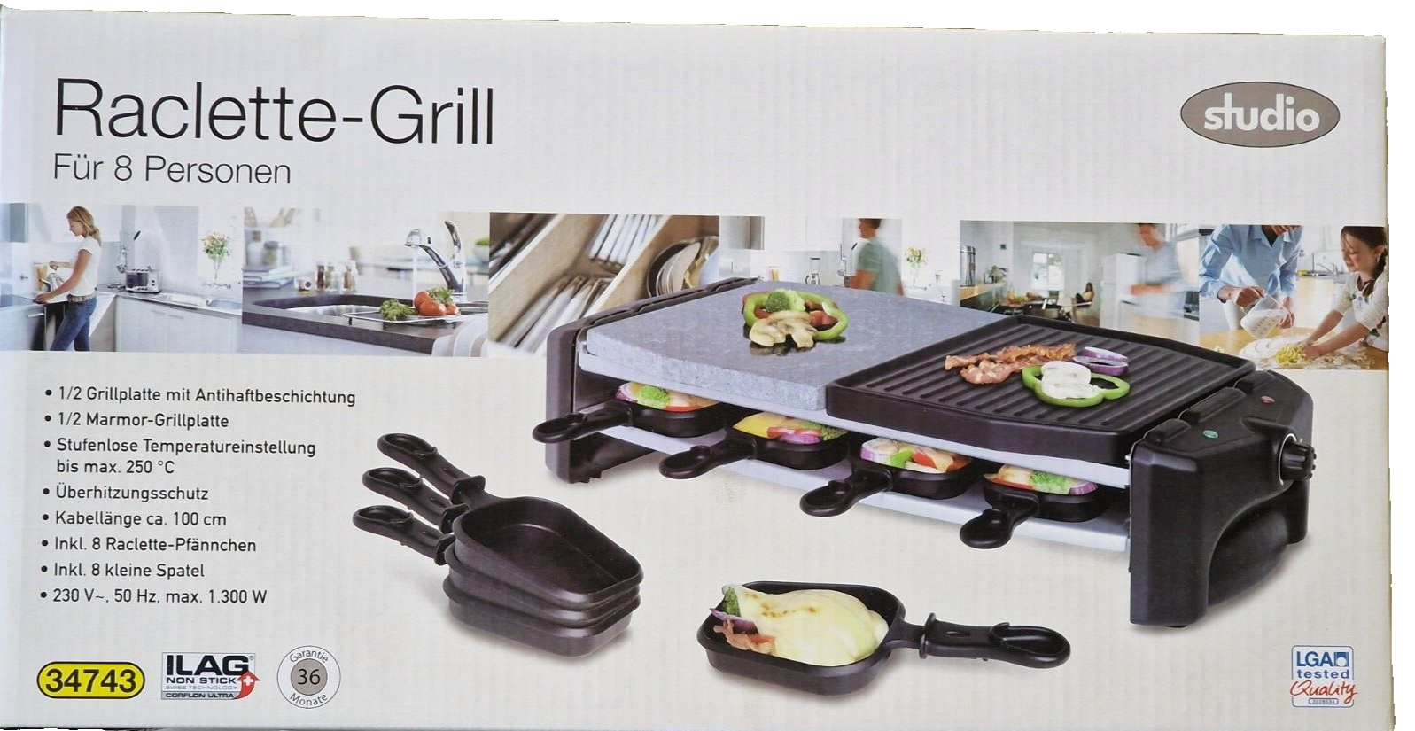 Raclette Grill für 8 Personen - Studio