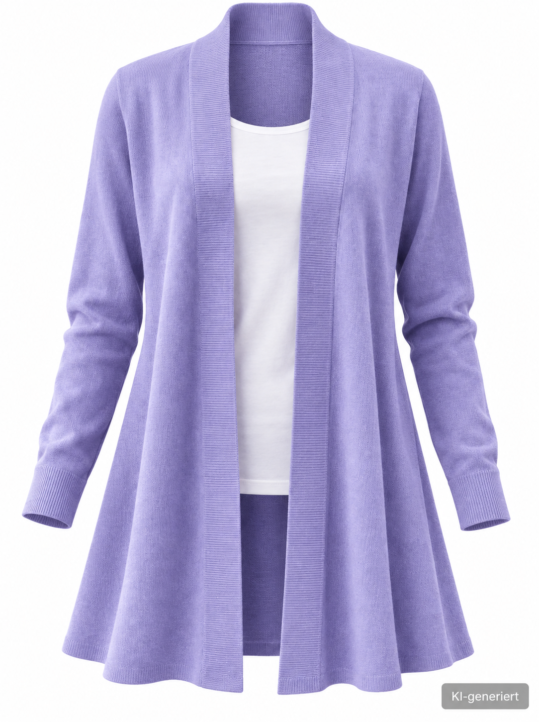SOULS by EYWASOULS Damen Cardigan Gr. 38 Flieder Strickjacke Langarm Offen D1
