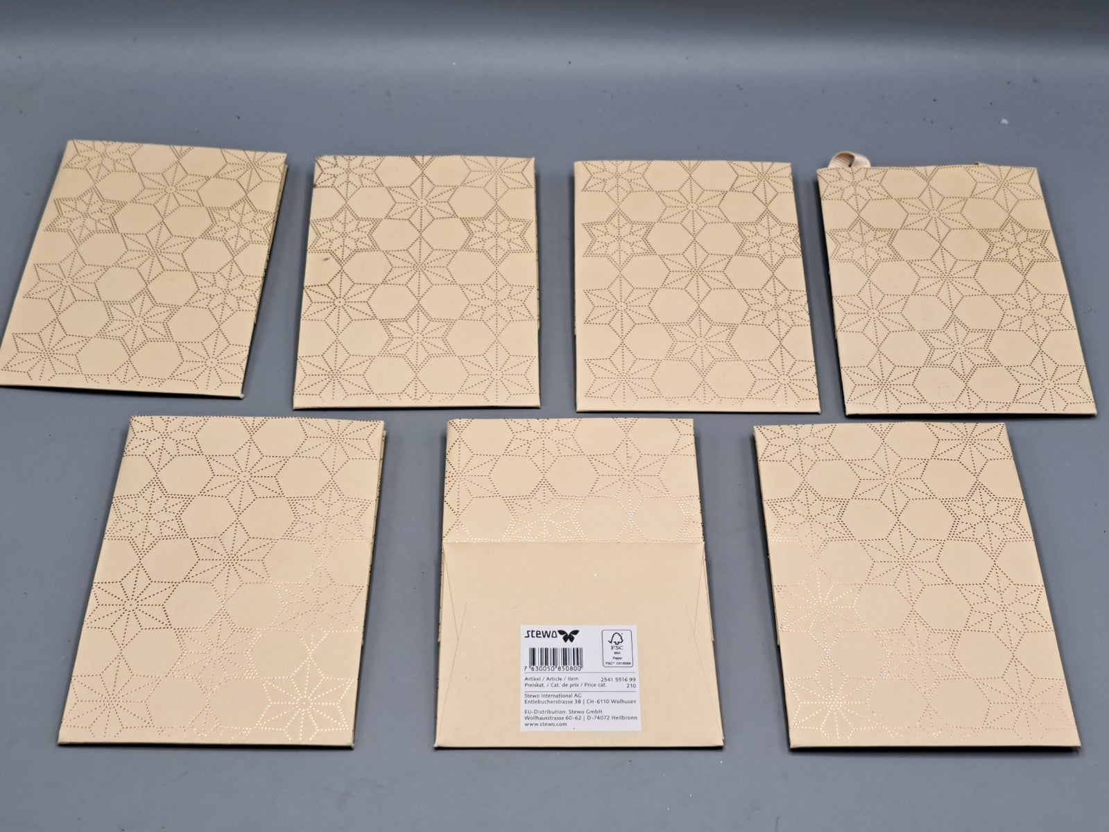7x Stewo Geschenkverpackung, Tüten, Design 14x10 cm, Weihnachten