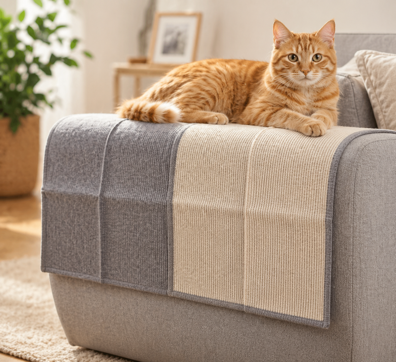 Cat Scratch Mat Sofa Set, Kratzschutz Sofa, Katzen Kratzschutz, Haustiere, Couch