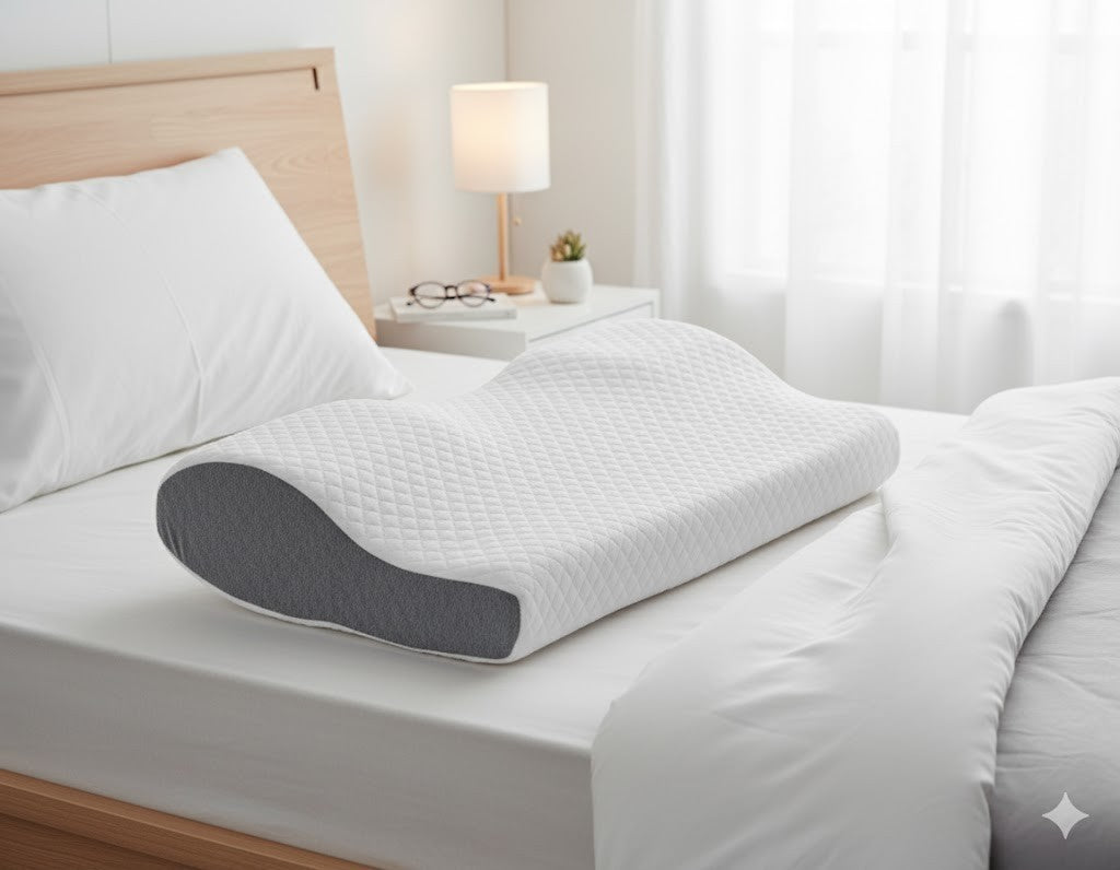 Schlafimpuls Ergonomisches Kopfkissen Nackenstützkissen 63x33cm