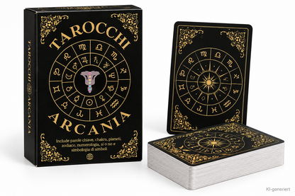 Tarocchi Arcana Tarotkarten Set Wahrsagekarten Astrologie Numerologie Chakra D4