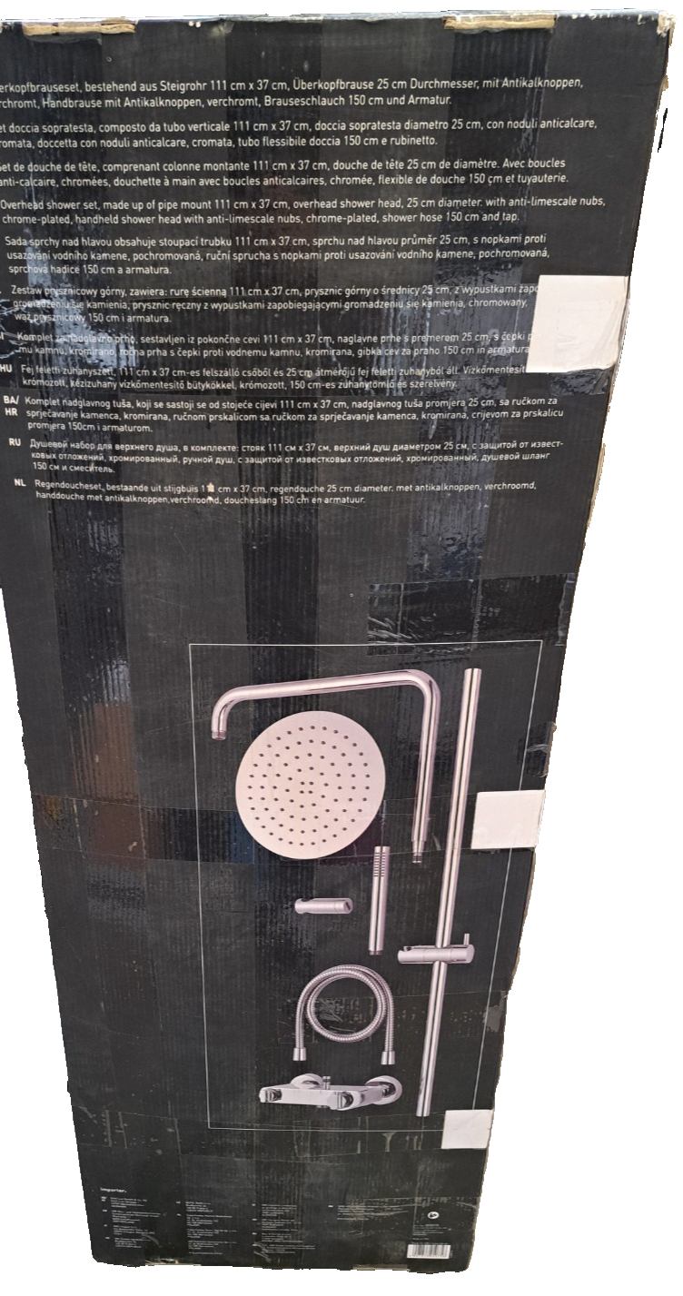 OBI Selection Luva Duschsystem Set – Duschkopf mit Thermostat fürs Badezimmer