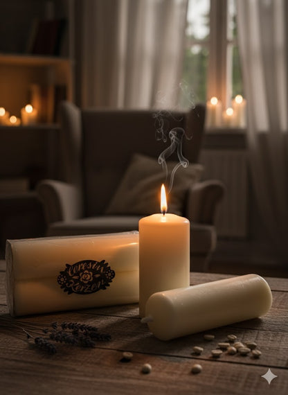 Ceresin Kerzen 3 Stück, Stumpkerzen