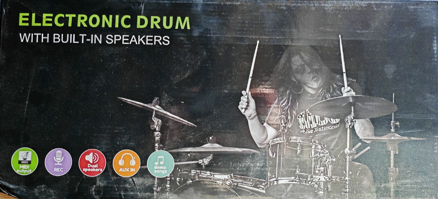 Electronic Drum Kit mit Built-in Speakers – Digital Schlagzeug Set
