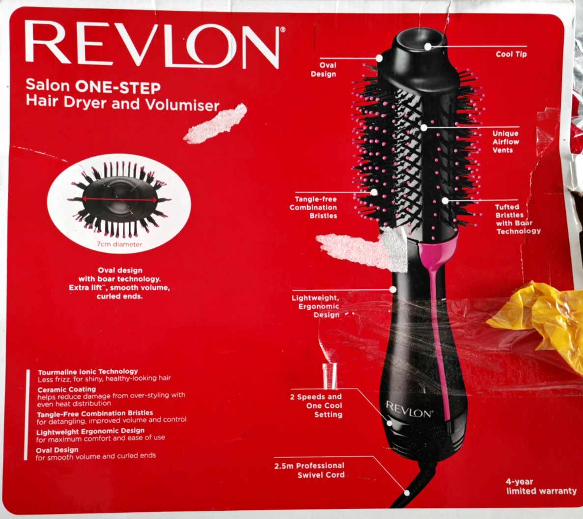 Revlon Pro Collection One Step RVDR5222 Warmluft und Volumenbürste - Schwarz C1