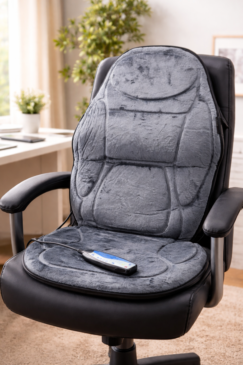 Snailax Massagesitzauflage SL-262M – Wärme Rückenmassagegerät Büro Auto